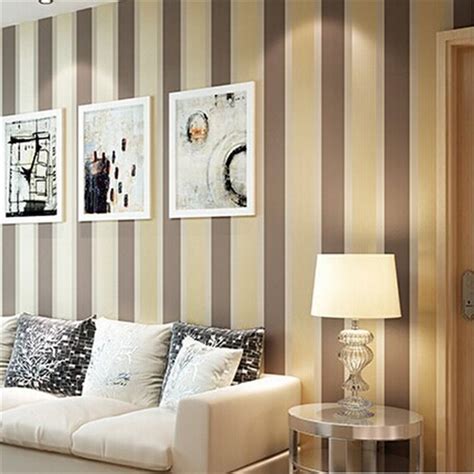 Beibehang Modern Fashion Luxury Vertical Stripes Wallpapers Glitter Non