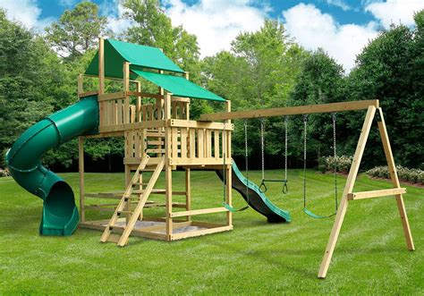 Frontier Fort With Swing Set Diy Hardware Kit And Plans Swing Set Diy