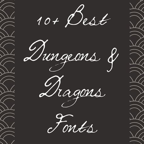 10 Best Dungeons And Dragons Font Options And Clipart Website Tips And