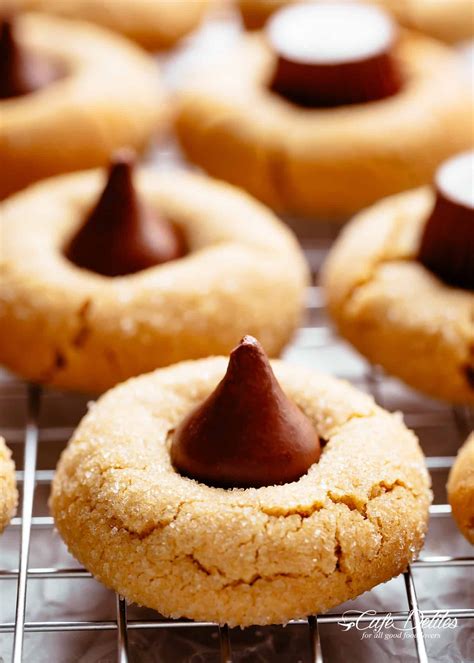 peanut butter blossoms hershey kiss cookies are the best soft and butte… peanut butter kiss