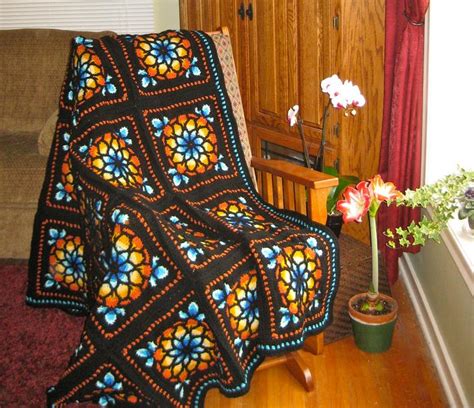 Stained Glass Window Afghan Afghans Crochetville