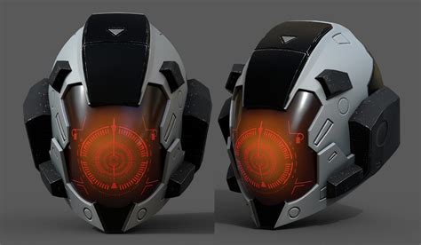 Helmet Space Cyborg Robot Military Fantasy 3d Asset