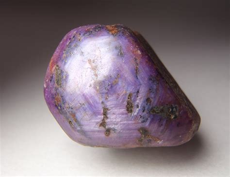 Purple Star Sapphire Ruby Corundum Raw Crystal With