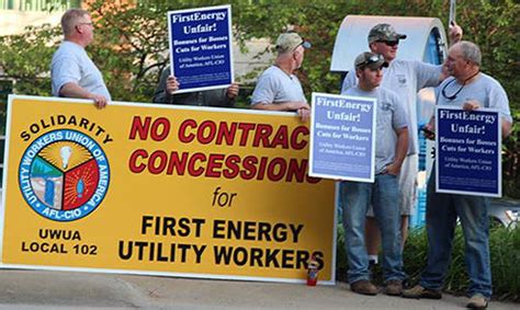 Utility Workers Confront Firstenergy Blamed For 2003 Blackout
