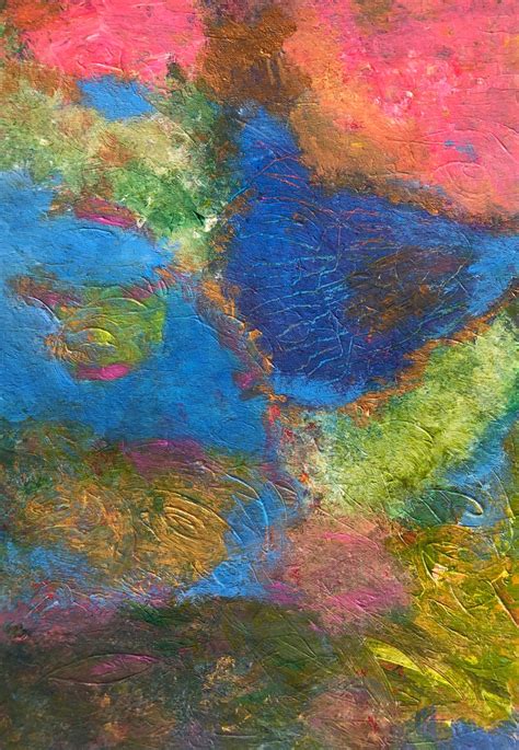 Colorful Abstract Painting Original 9 X 12 Modern Etsy