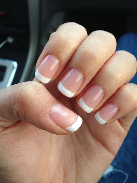 Gel Nails French Tips Natural Look French Tip Gel Nails Gel Nails