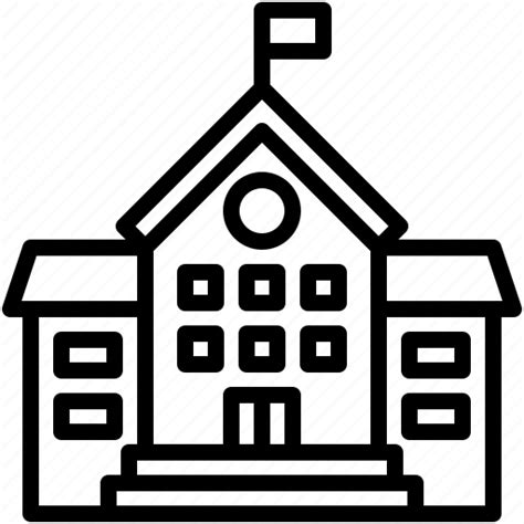 School Building University College Icon Download On Iconfinder