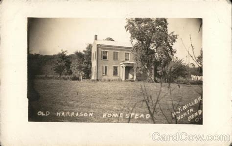 Old Harrison Homestead North Bend Oh Postcard