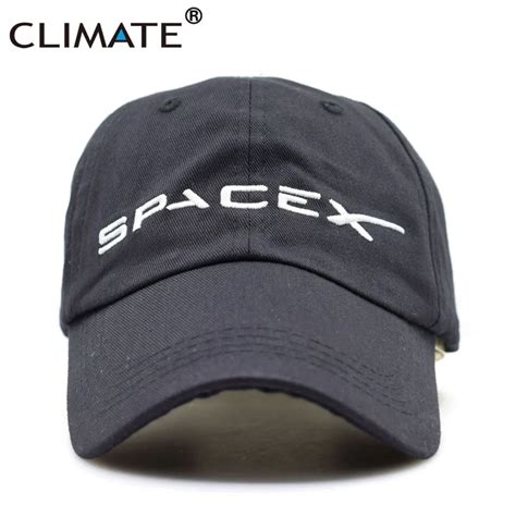 Climate Men Women Cool Black Spacex Ufo Baseball Hat Caps Cotton Adult