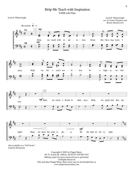 From there you are free to make as many copies as you need for your. Hymn Arr. for the LDS Choir, Vol. 3 (by Bonnie Heidenreich -- SATB)