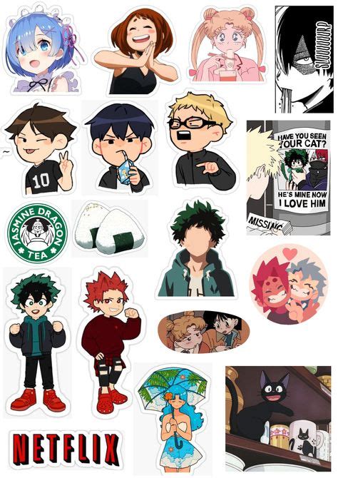 130 Sticker Anime Ideen In 2021 Sticker Drucken Aufkleber Kawaii