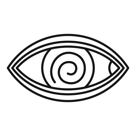 Hypnosis Eye Therapy Icon Outline Style 14499277 Vector Art At Vecteezy