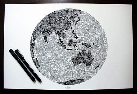 Doodle Earth By Leimelendres On Deviantart Doodles Ink Doodles