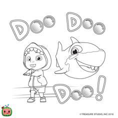 Make a fun coloring book out of family photos wi. Baby Shark outline. Use the printable outline for crafts ...