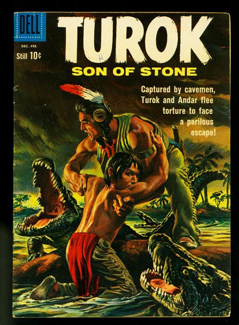 Turok Son Of Stone Dell Comics Indians Dinosaurs Fn Vf