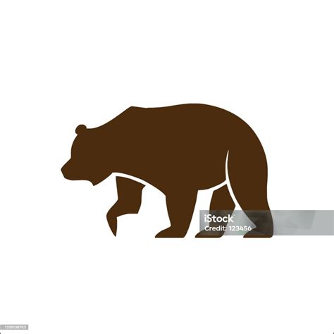 Animals Vector Bear Silhouette Vector Designs Stock Illustration