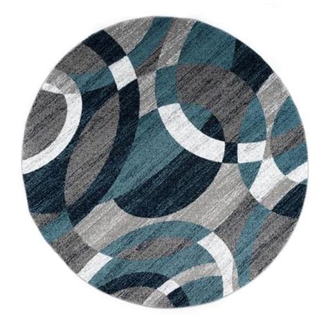 Check spelling or type a new query. World Rug Gallery Florence Blue Round Indoor Mid-Century ...