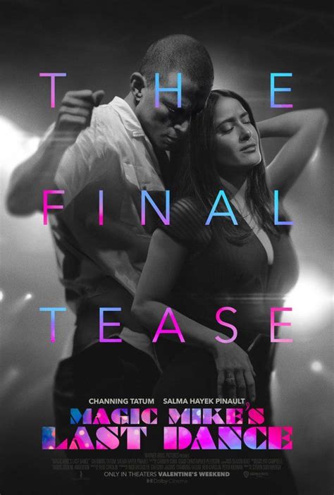Magic Mike S Last Dance Poster Channing Tatum And Salma Hayek Get Flirty