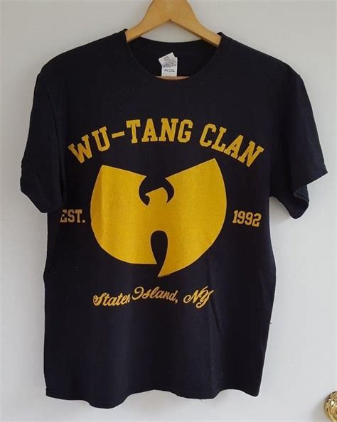 Wu Tang Clan Staten Island Ny Est 1992 Black Gildan T Shirt Mens