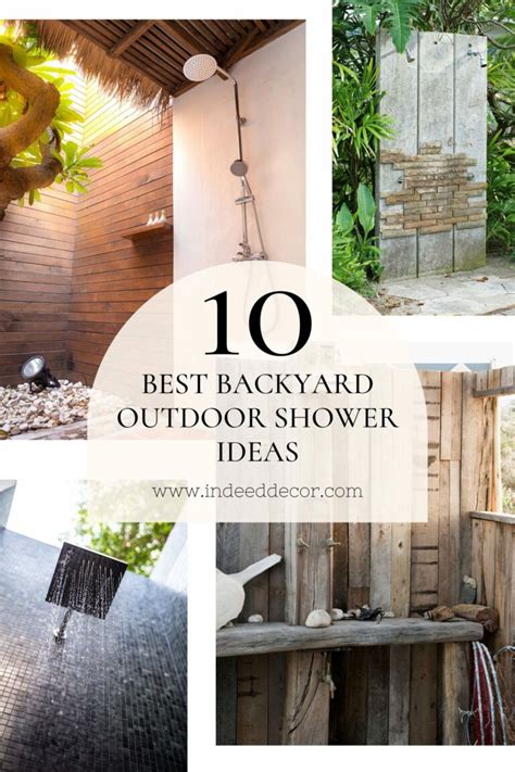 Diy Outdoor Showers 10 Backyard Outdoor Shower Ideas Indeed Decor