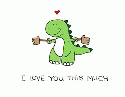 Adorable Dinosaur Love You So Much 