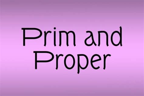 Prim And Proper Font By Denestudios Creative Fabrica