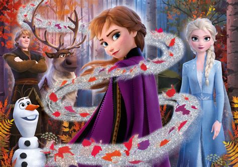 Disney Frozen 2 - 104 pièces - Glitter Puzzle - Clementoni