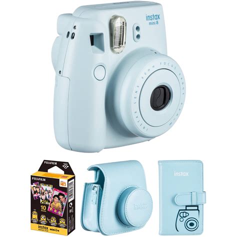 Fujifilm Instax Mini 8 Instant Camera Accessories Kit Blue
