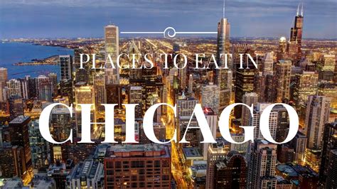 PLACES TO EAT IN CHICAGO! - YouTube