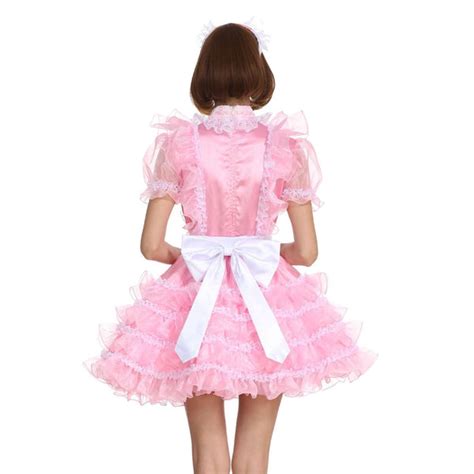 Frilly Pink Sissy Maid Dress Sissy Lux