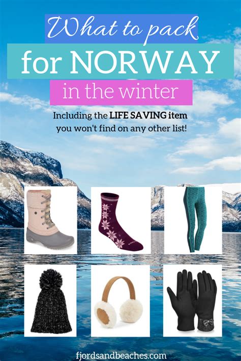 Complete Packing List For Visiting Norway In Winter Fjords And Beaches