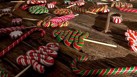 3d Model Candy Canes And Christmas Sweets Vr Ar Low Poly Cgtrader