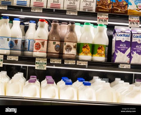 The Dairy Aisle In The Fresh Market Grocery Store In South Carolina
