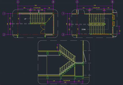 Stair Treads Free Cad Block And Autocad Drawing