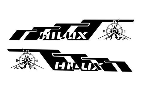 Toyota Hilux 2x Body Decal Side Stripe Graphics Vinyl Sticker Etsy