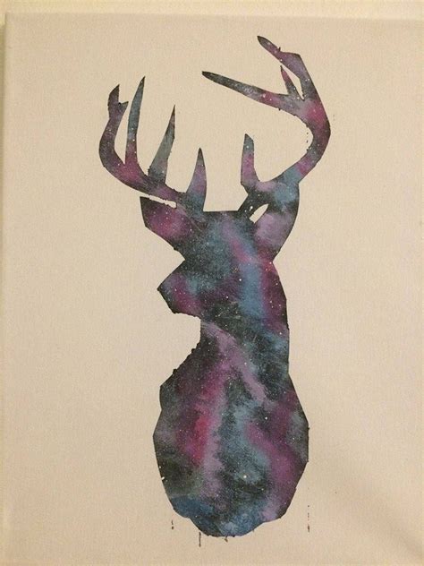 Acrylic Deer Galaxy Painting Galaxy Painting Galaxy Painting Acrylic