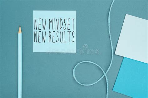 Text Showing Inspiration New Mindset New Results Word Written On Open