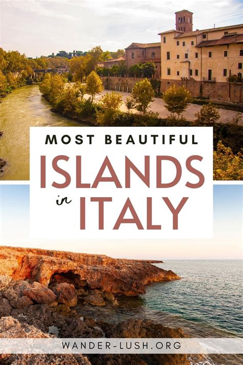 An Island With The Words Most Beautiful Islands In Italy