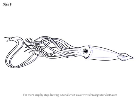 To finish, work a ss into the next 2 sts to taper off. Learn How to Draw a Giant Squid (Squids) Step by Step : Drawing Tutorials