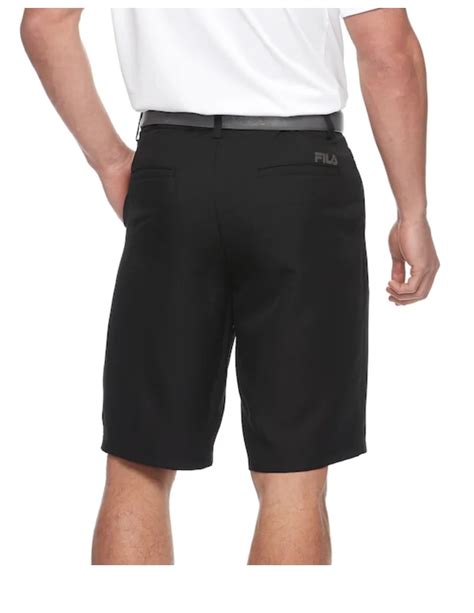 New Mens Fila Sport Golf Driver Shorts In Black Size 35 11 Inch Inseam