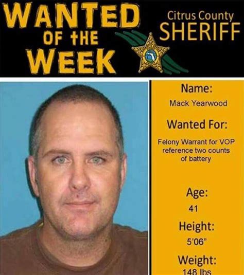 Police Catch Florida Man After He Uses His Wanted Poster As His