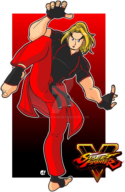 Ken Masters Street Fighter V By Adrianogon On Deviantart