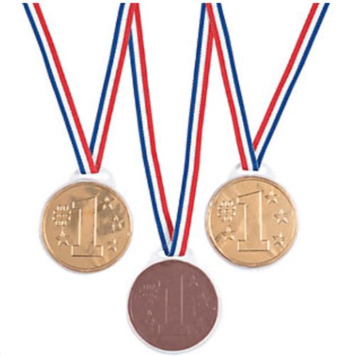 Chocolate Award Medal Edibles 12 Pieces