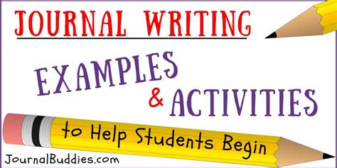 Journal Writing Examples And Activities Smi