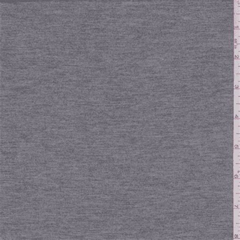 Heather Grey Jersey Knit Fabric By The Yard