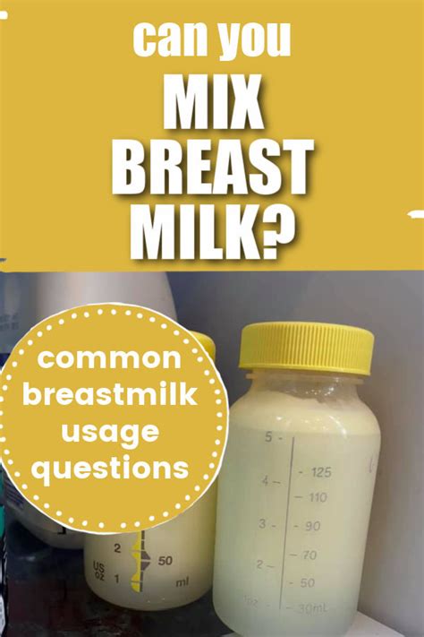 Should I Mix Breast Milk With Formula Vlrengbr