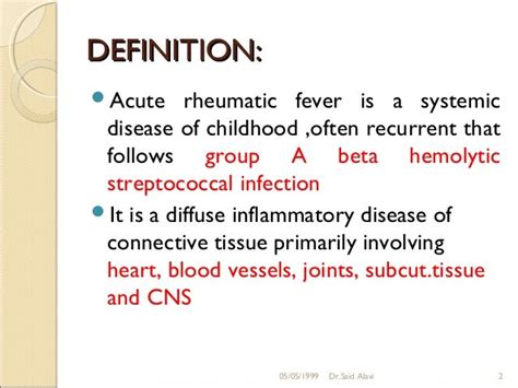 Prevention Of ‘rhumatic Fever Dr Trynaadh