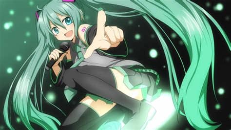 Feel welcome, and i hope you like it :3. Tattoos Vocaloid Hatsune Miku green eyes green hair anime ...