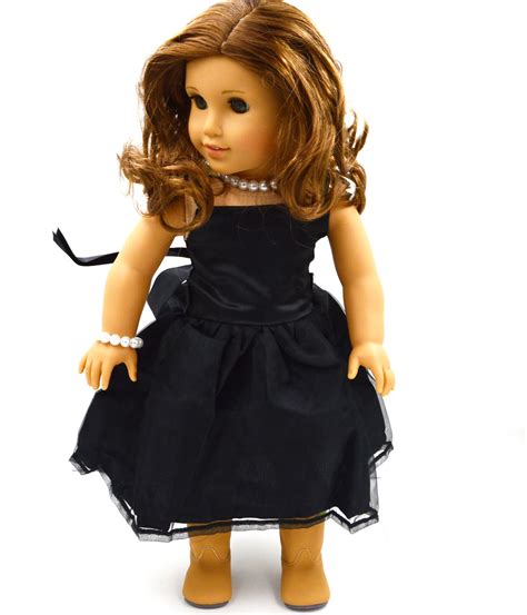 wholesale new black doll dress handmade doll clothes skirt 18 18 inch american girl doll