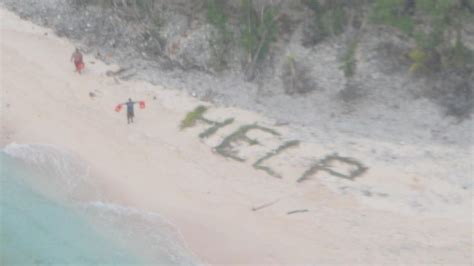 3 Rescued From Remote Island After Using Palm Fronds To Spell Help